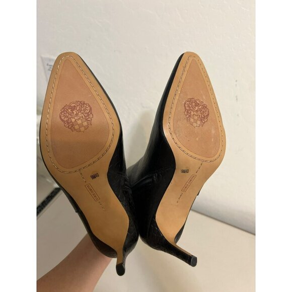 Vince Camuto Allost 9M/40 Leather Upper Croc Printed Bootie Side Zip Entry NWOB - Picture 8 of 8
